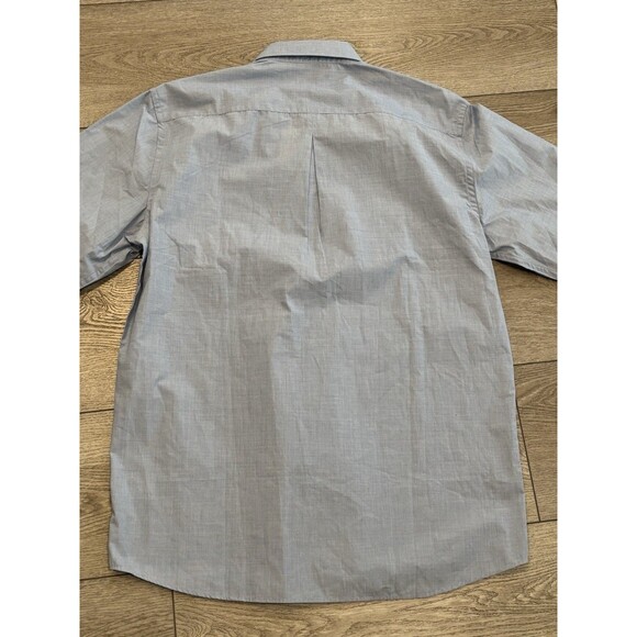 Clique Men's Large Long Sleeve Button Up Shirt Blue Casual Work Shirt NWT - Picture 7 of 7